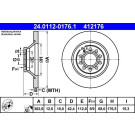 24.0112-0176.1 Bremsscheibe 24.0112-0176.1 Bremsscheibe