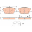 GDB3540 Bremsbelagsatz, Scheibenbremse GDB3540 Bremsbelagsatz, Scheibenbremse