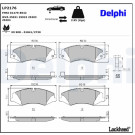 Delphi | Bremsbelagsatz, Scheibenbremse | LP2176