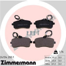 Zimmermann | Bremsbelagsatz, Scheibenbremse | 24134.200.1
