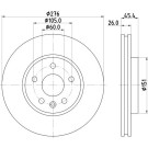 Hella | Bremsscheibe | 8DD 355 122-841