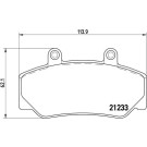 Brembo | Bremsbelagsatz, Scheibenbremse | P 86 006