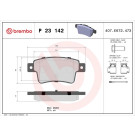 Brembo | Bremsbelagsatz, Scheibenbremse | P 23 142