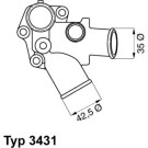 Wahler | Thermostat, Kühlmittel | 3431.80D