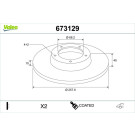 Valeo | Bremsscheibe | 673129