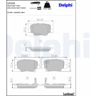 Delphi | Bremsbelagsatz, Scheibenbremse | LP2193 Delphi | Bremsbelagsatz, Scheibenbremse | LP2193