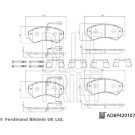 Blue Print | Bremsbelagsatz, Scheibenbremse | ADBP420107