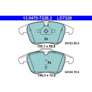 ATE | Bremsensatz, Scheibenbremse | 24.0328-0154.1 + 13.0470-7228.2