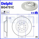 Delphi | Bremsscheibe | BG4751C