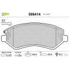 Valeo | Bremsbelagsatz, Scheibenbremse | 598414
