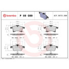 Brembo | Bremsbelagsatz, Scheibenbremse | P 59 089