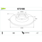 673188 Bremsscheibe COATED