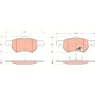 GDB4128 Bremsbelagsatz, Scheibenbremse COTEC GDB4128 Bremsbelagsatz, Scheibenbremse COTEC