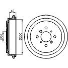 BOSCH | Bremstrommel | 0 986 477 141