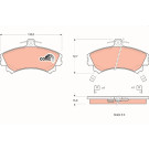 GDB1317 Bremsbelagsatz, Scheibenbremse COTEC GDB1317 Bremsbelagsatz, Scheibenbremse COTEC