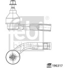 febi bilstein | Spurstangenkopf | 196317