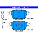 13.0460-7252.2 Bremsbelagsatz, Scheibenbremse