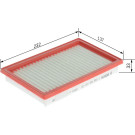 BOSCH F 026 400 101 Luftfilter
