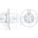 Delphi | Bremsscheibe | BG3553