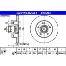 24.0110-0203.1 Bremsscheibe 24.0110-0203.1 Bremsscheibe