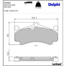 Delphi Bremsbelagsatz, Scheibenbremse LP2232