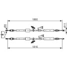 1 987 482 189 Seilzug, Feststellbremse 1 987 482 189 Seilzug, Feststellbremse