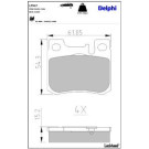 Delphi Bremsbelagsatz, Scheibenbremse LP947