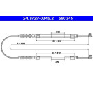 24.3727-0345.2 Seilzug, Feststellbremse 24.3727-0345.2 Seilzug, Feststellbremse