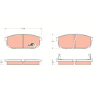 GDB3344 Bremsbelagsatz, Scheibenbremse COTEC GDB3344 Bremsbelagsatz, Scheibenbremse COTEC