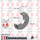 2 x ZIMMERMANN Bremstrommel | 600.1964.20