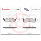 Brembo | Bremsbelagsatz, Scheibenbremse | P 11 008