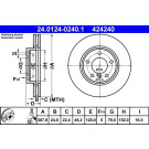 ATE | Bremsscheibe | 24.0124-0240.1