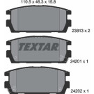 Textar | Bremsbelagsatz, Scheibenbremse | 2381301