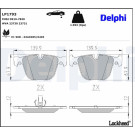 Delphi | Bremsbelagsatz, Scheibenbremse | LP1793