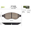 Valeo | Bremsbelagsatz, Scheibenbremse | 873468