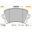 Valeo Bremsbelagsatz, Scheibenbremse ESSENTIAL 302258