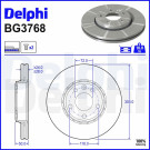 Delphi | Bremsscheibe | BG3768