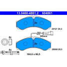 13.0460-4861.2 Bremsbelagsatz, Scheibenbremse