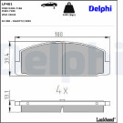 Delphi | Bremsbelagsatz, Scheibenbremse | LP401