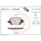 Brembo | Bremsbelagsatz, Scheibenbremse | P 59 037
