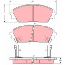 GDB763 Bremsbelagsatz, Scheibenbremse
