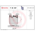 Brembo | Bremsbelagsatz, Scheibenbremse | P 06 087
