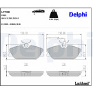 Delphi | Bremsbelagsatz, Scheibenbremse | LP788