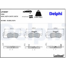 Delphi | Bremsbelagsatz, Scheibenbremse | LP2007