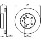 0 986 478 691 Bremsscheibe 0 986 478 691 Bremsscheibe