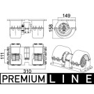 Mahle Innenraumgebläse BEHR Premium Line AB 145 000P