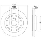 Hella | Bremsscheibe | 8DD 355 122-951