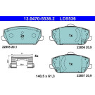 Bremsbelagsatz, Scheibenbremse ATE Ceramic 13.0470-5536.2