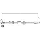 Metzger | Bremsschlauch | 4111216
