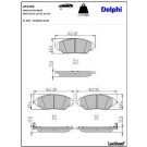 Delphi Bremsbelagsatz, Scheibenbremse LP3192